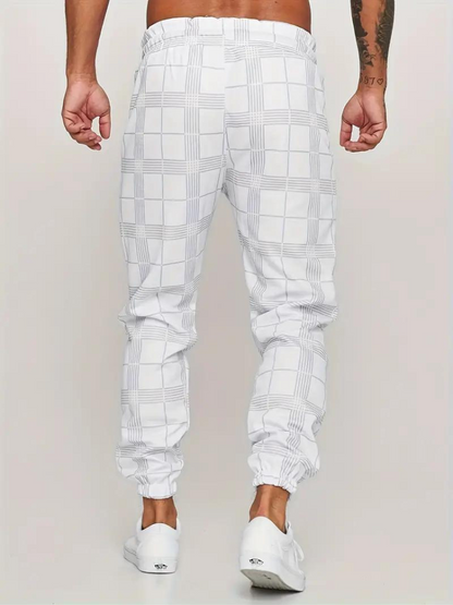 Morgan Jogger | Elastische karierte Sweatpants für Männer-HauteBerlin