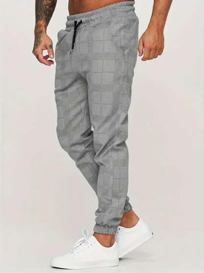 Morgan Jogger | Elastische karierte Sweatpants für Männer-HauteBerlin