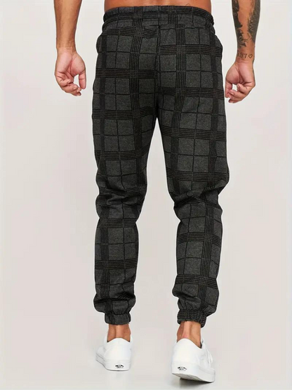 Morgan Jogger | Elastische karierte Sweatpants für Männer-HauteBerlin