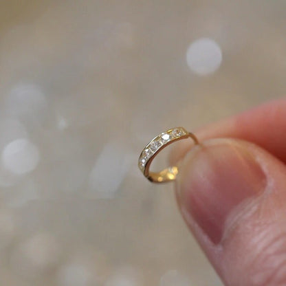 Ohrringe Gold Damen | Kleine Creolen mit Zirkonia-HauteBerlin