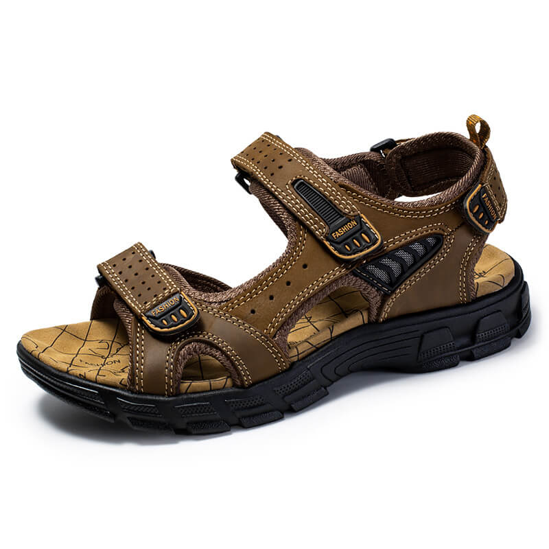 Orthopädische Herren-Sandalen mit Klettverschluss – Bequeme Outdoor- und Sportsandalen-HauteBerlin