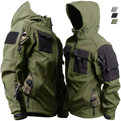 Outdoor-Jacke – wasserdicht – mit Kapuze – Windbreaker-Jacke – Softshell-Jacke für Herren-HauteBerlin