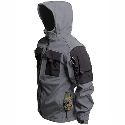 Funktionsjacke Herren – Softshelljacke mit Kapuze und Fleecefutter-HauteBerlin