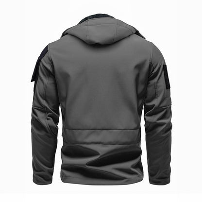 Funktionsjacke Herren – Softshelljacke mit Kapuze und Fleecefutter-HauteBerlin