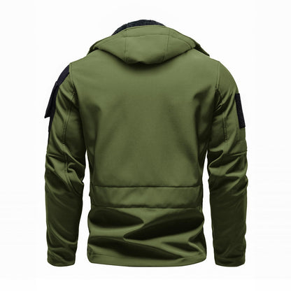Funktionsjacke Herren – Softshelljacke mit Kapuze und Fleecefutter-HauteBerlin
