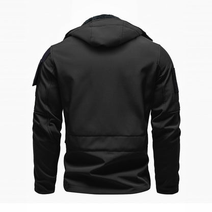 Funktionsjacke Herren – Softshelljacke mit Kapuze und Fleecefutter-HauteBerlin