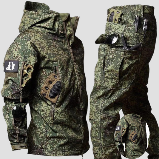 Outdoorbekleidung - Winter - Camouflage - Taktische Jacke - Herren Cargo Hose-HauteBerlin