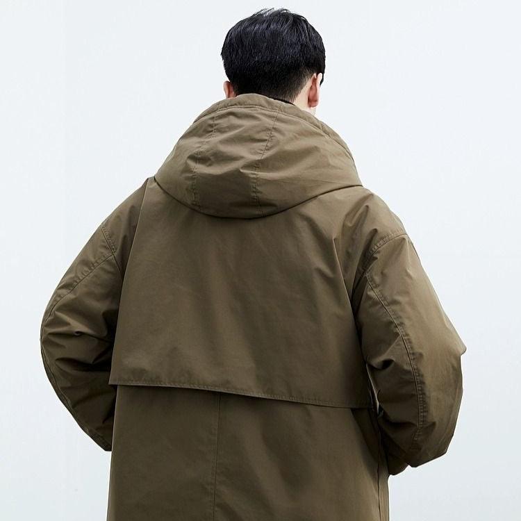 Parka-Mantel – mit Kapuze – winddicht – Oversize-Mantel – Herrenmantel-HauteBerlin
