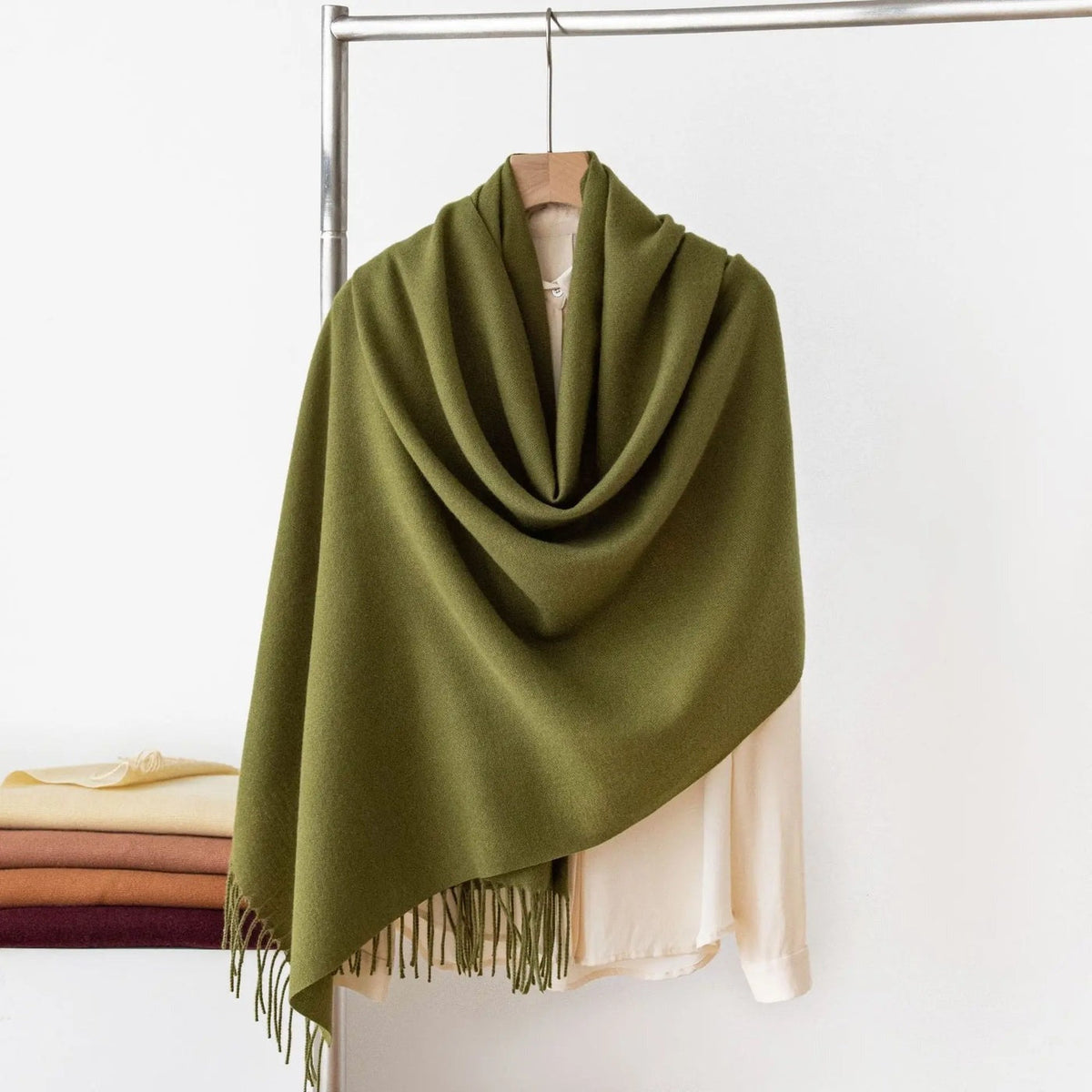 Pashmina Schal Damen | Weich | Fransen | Dreiundzwanzig Farben-HauteBerlin