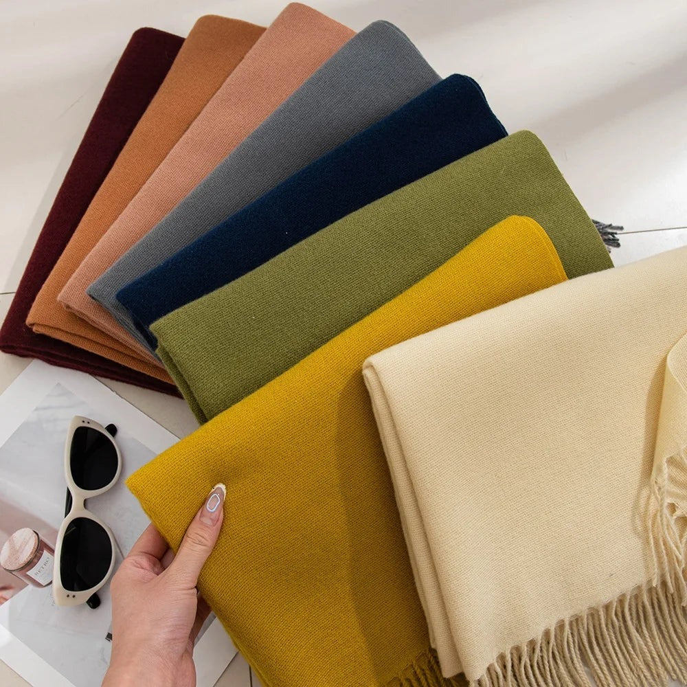 Pashmina Schal Damen | Weich | Fransen | Dreiundzwanzig Farben-HauteBerlin