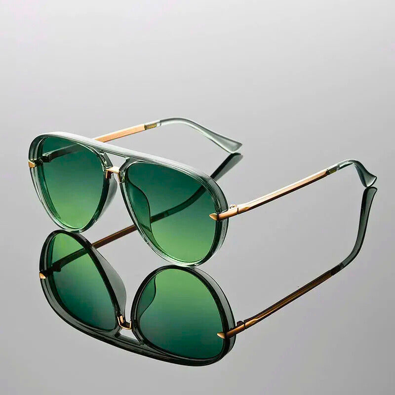 Pilotenbrille | Doppelsteg | Metallbügel | Unisex-HauteBerlin