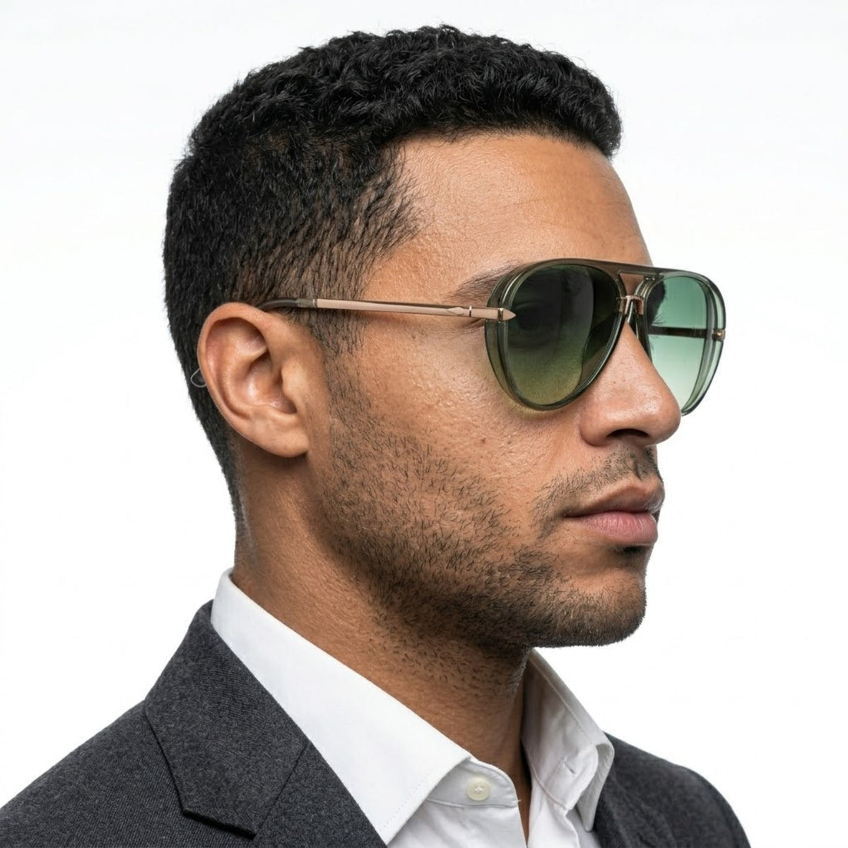 Pilotenbrille Herren | Metallrahmen | Getönte Gläser | Doppelsteg-HauteBerlin