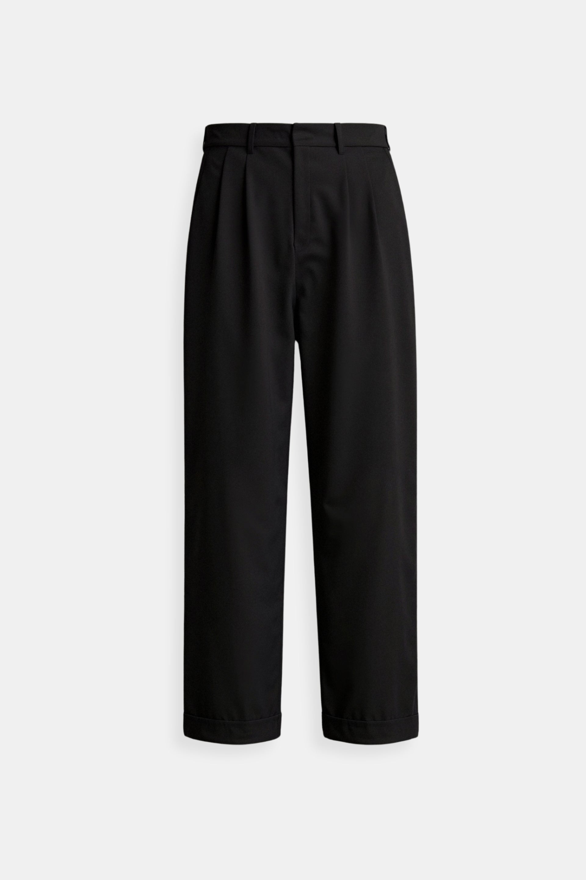 Plisseehose | Gerades Bein | Smart Casual | Hose mit Umschlag | Damenhose-HauteBerlin