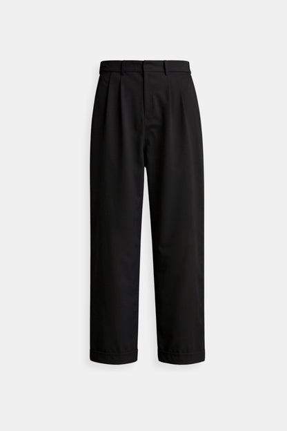 Plisseehose | Gerades Bein | Smart Casual | Hose mit Umschlag | Damenhose-HauteBerlin