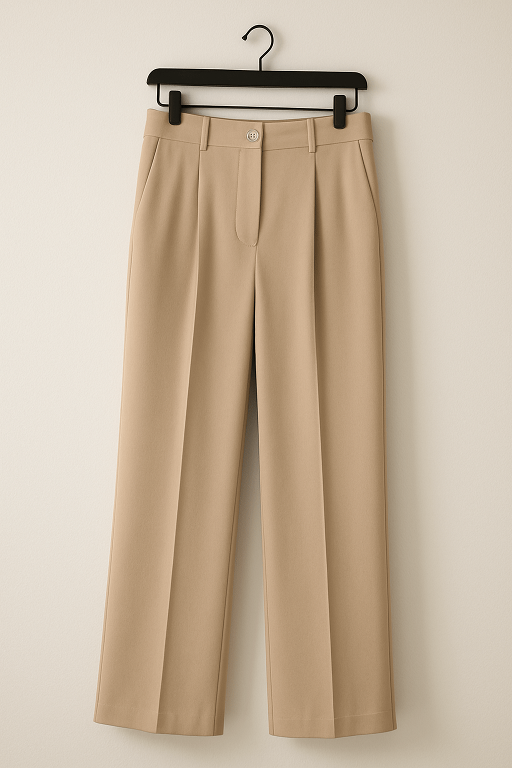 Plisseehose – Hohe Taille – Locker sitzend – Weite Hosenbeine – Damenhose-HauteBerlin