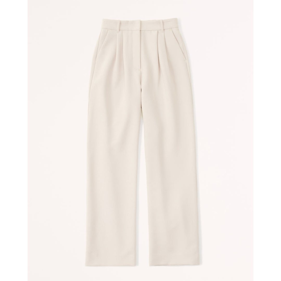 Plisseehose – Stylisch – Hohe Taille – Weite Hosenbeine – Damenhose-HauteBerlin