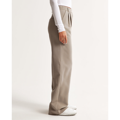 Plisseehose – Stylisch – Hohe Taille – Weite Hosenbeine – Damenhose-HauteBerlin