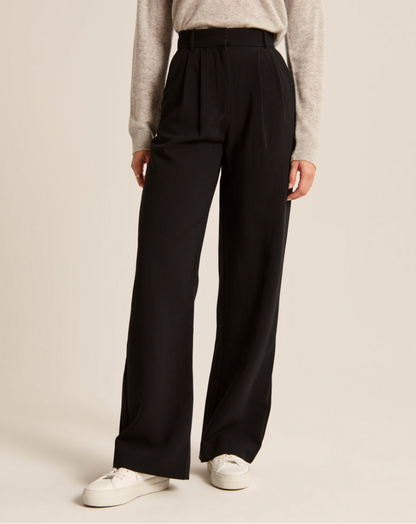 Plisseehose – Stylisch – Hohe Taille – Weite Hosenbeine – Damenhose-HauteBerlin