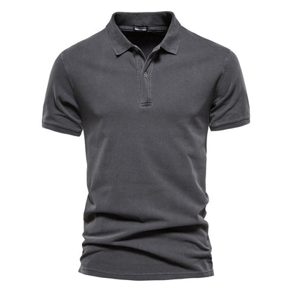 Polo-Shirt – Herren-Polohemd mit Kragen, Knopfleiste und kurzen Ärmeln-HauteBerlin