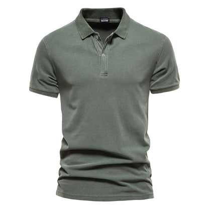 Polo-Shirt – Herren-Polohemd mit Kragen, Knopfleiste und kurzen Ärmeln-HauteBerlin