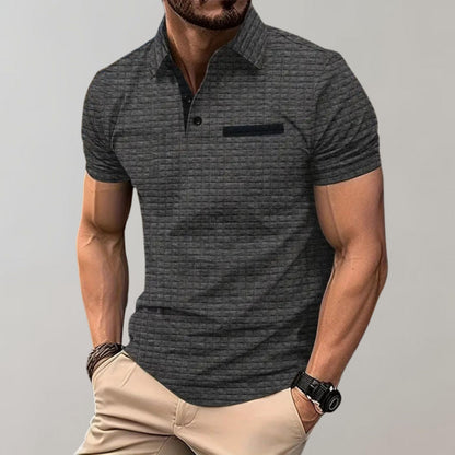 Polo-Shirt | Knopfleiste am Kragen | Brusttasche | T-Shirt mit Kragen | Polo-Shirts für Männer-HauteBerlin