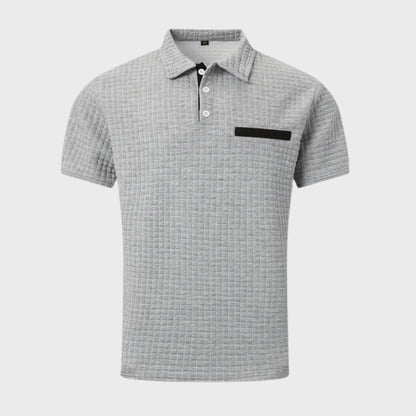 Polo-Shirt | Knopfleiste am Kragen | Brusttasche | T-Shirt mit Kragen | Polo-Shirts für Männer-HauteBerlin