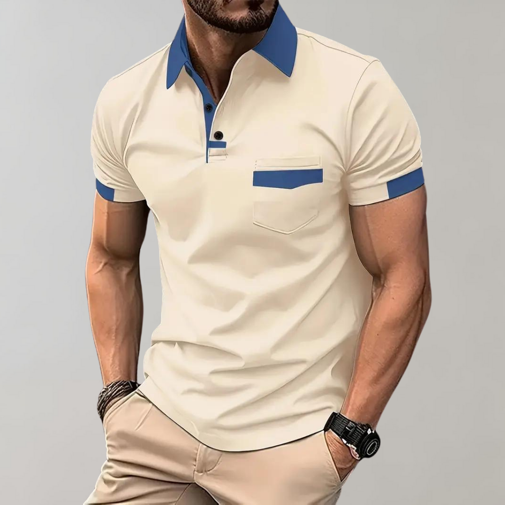 Polo-Shirt | Kurzarm | Knopfleiste | Kragen-T-Shirt | Herrenhemden-HauteBerlin