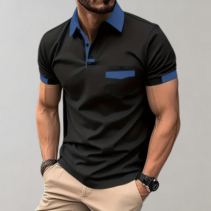 Polo-Shirt | Kurzarm | Knopfleiste | Kragen-T-Shirt | Herrenhemden-HauteBerlin