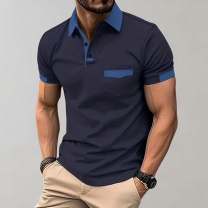Polo-Shirt | Kurzarm | Knopfleiste | Kragen-T-Shirt | Herrenhemden-HauteBerlin