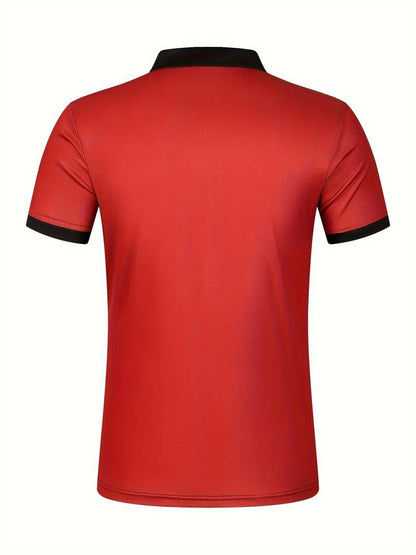 Polo T-Shirt | Gestreift | Kurzarm | Poloshirts | Herrenhemden-HauteBerlin