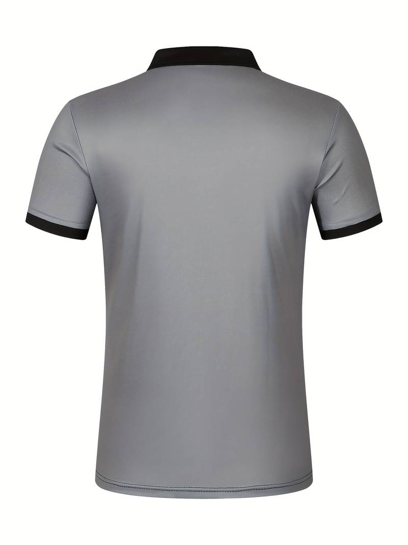 Polo T-Shirt | Gestreift | Kurzarm | Poloshirts | Herrenhemden-HauteBerlin