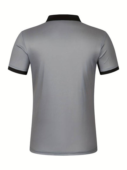 Polo T-Shirt | Gestreift | Kurzarm | Poloshirts | Herrenhemden-HauteBerlin