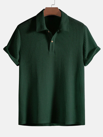Polo-T-Shirt – Herren-T-Shirt mit Kragen, Knopfleiste und kurzen Ärmeln-HauteBerlin