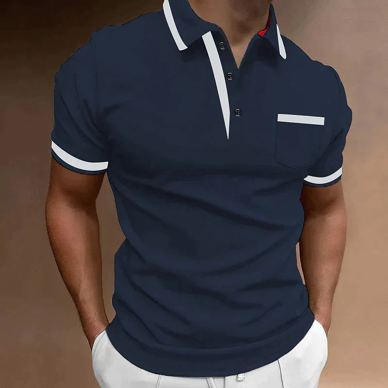 Polo T-Shirt - Kurzarm-Poloshirt mit Kragen für Männer-HauteBerlin