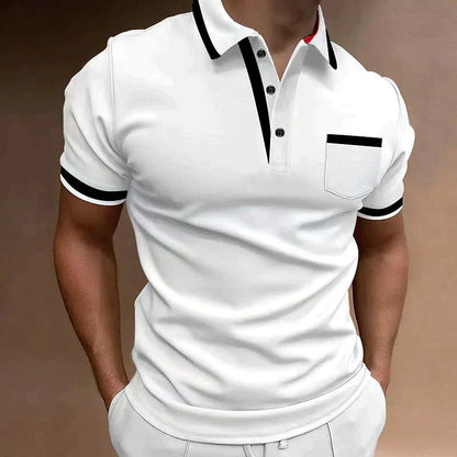 Polo T-Shirt - Kurzarm-Poloshirt mit Kragen für Männer-HauteBerlin