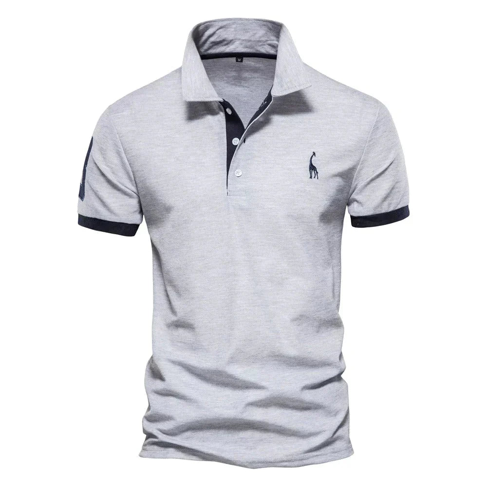 Polohemd | Halber Knopf | Kurzarm | Polo T-Shirt | Herrenhemd-HauteBerlin
