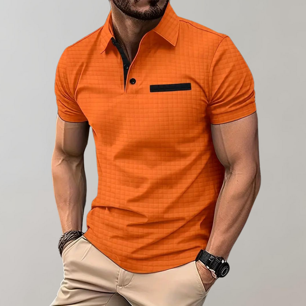Polohemd - Herren Polohemd mit Knopfleiste für den Sommer-HauteBerlin