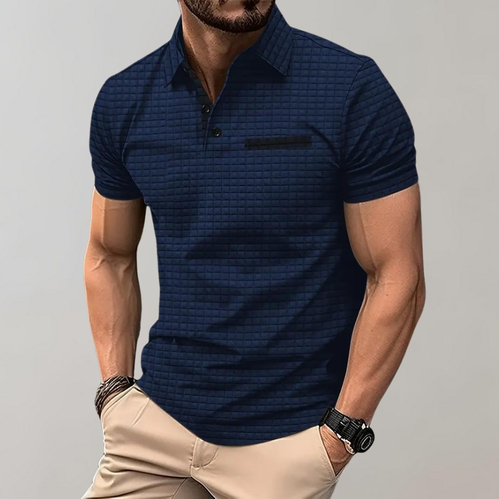 Polohemd - Herren Polohemd mit Knopfleiste für den Sommer-HauteBerlin