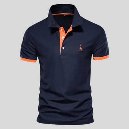 Polohemd | Kurzarm | Halber Knopf | Polo T-Shirt | Herrenhemd-HauteBerlin