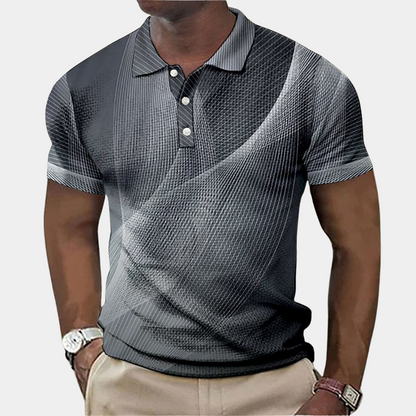 Polohemd - Kurzarm - Quarter Button - T-Shirt mit Kragen - Herrenhemd-HauteBerlin