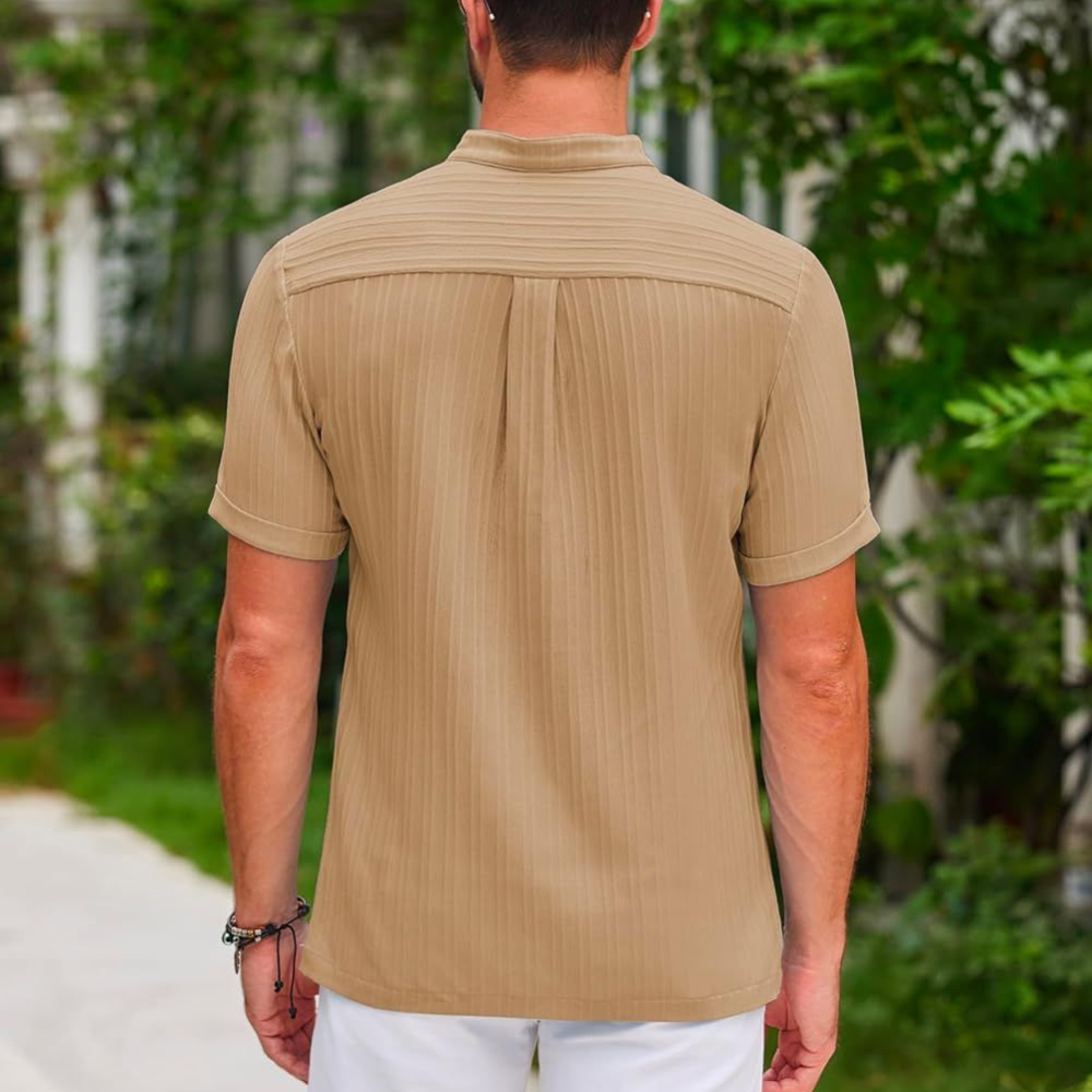 Polohemd | Viertelknopfleiste | Kurzarm | Polo-T-Shirt | Herrenhemd-HauteBerlin