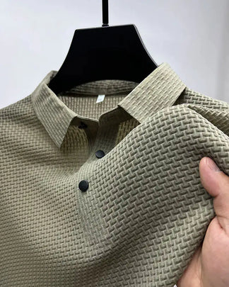 Polohemd – atmungsaktives Kurzarm-Polohemd mit Knöpfen für Herren-HauteBerlin