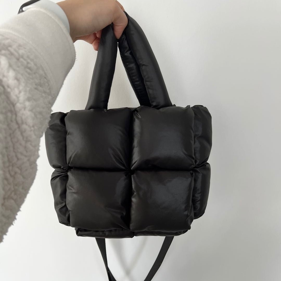 Puffer Tasche Damen | Gesteppte Shopper Tasche | Gepolsterte Henkel-HauteBerlin
