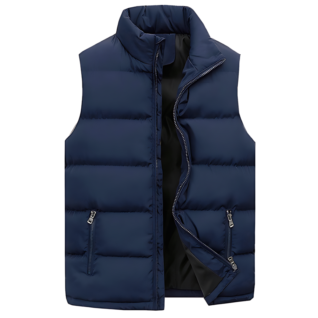Puffer Vest – Ärmellose Weste mit Reißverschluss für Männer-HauteBerlin