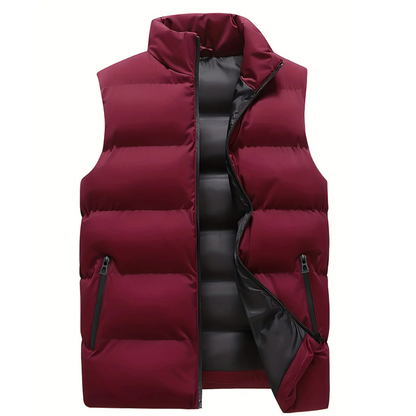 Puffer Vest – Ärmellose Weste mit Reißverschluss für Männer-HauteBerlin