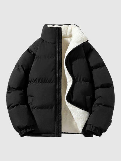 Pufferjacke | Fleece gefüttert | warm | wattierte Jacke | Herren Winterjacke-HauteBerlin