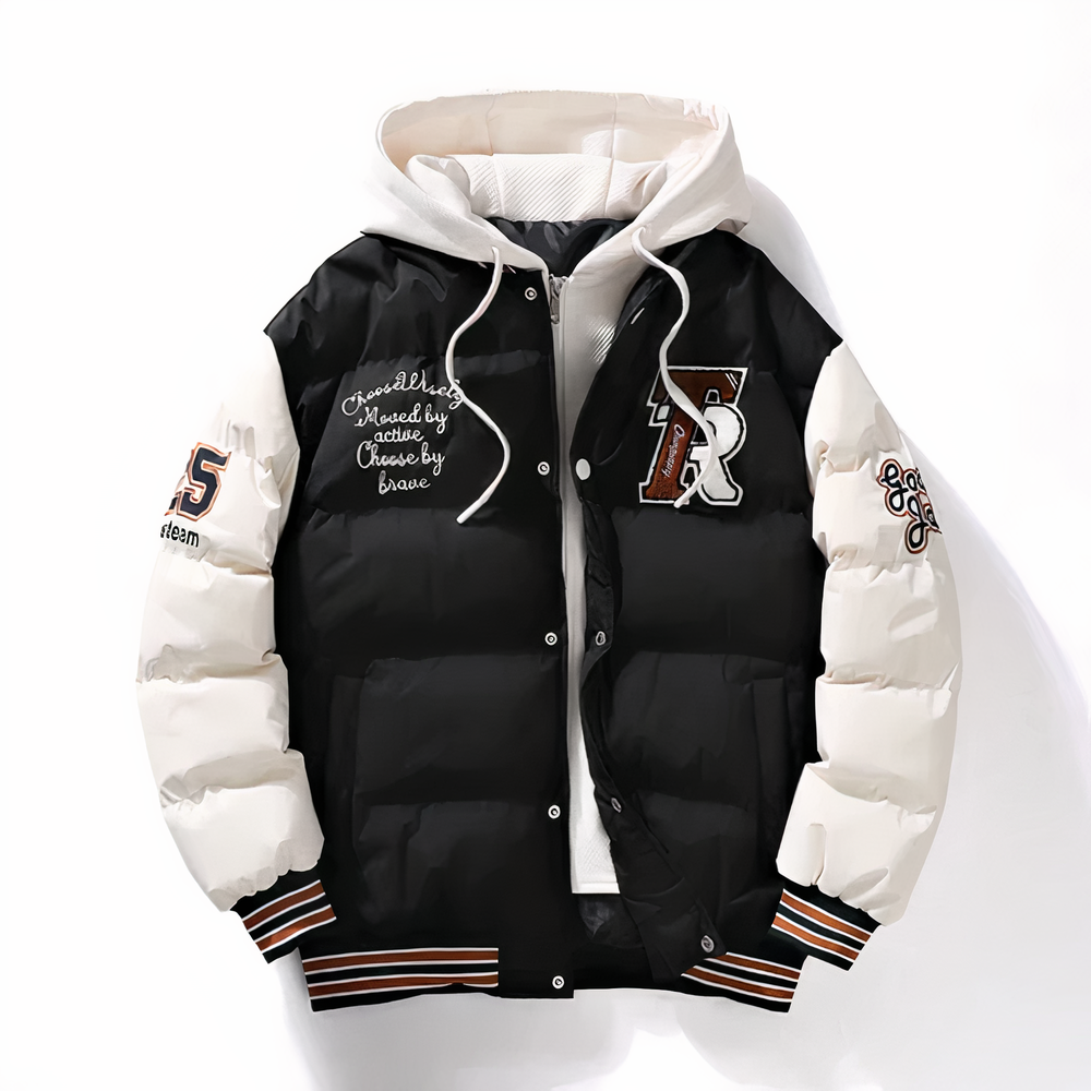 Pufferjacke - Kapuze - Zip-Up - Bomberjacke - Winterjacke für Männer-HauteBerlin