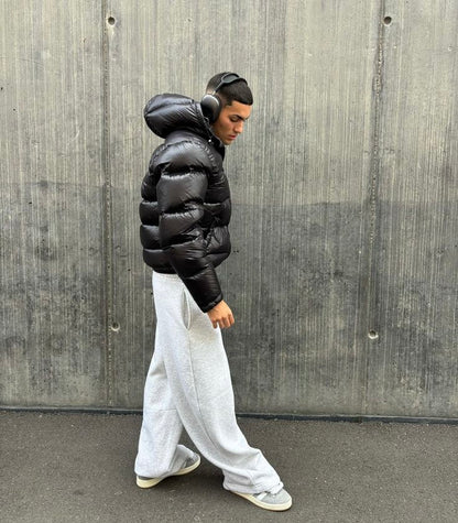 Pufferjacke – Kurze Winterjacke mit Kapuze für Herren-HauteBerlin