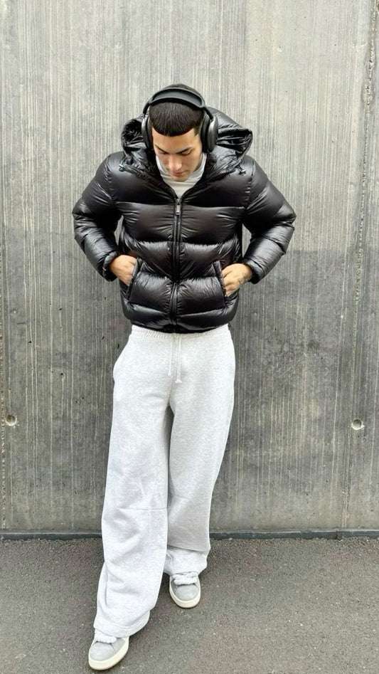 Pufferjacke – Kurze Winterjacke mit Kapuze für Herren-HauteBerlin