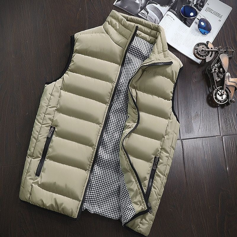 Pufferweste - Herren Zip-Up Winter Bodywarmer Winter Gilet-HauteBerlin